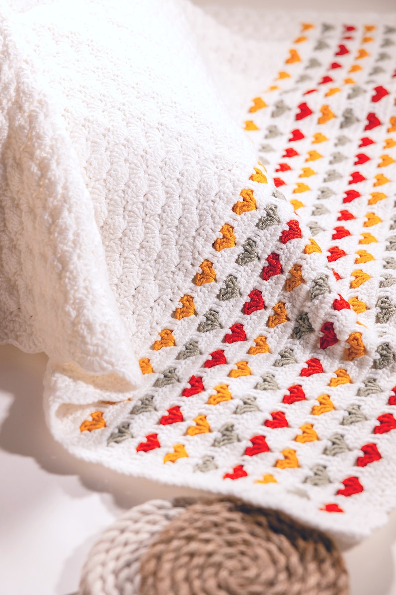 Rainbow Heart Stripes - Crochet Pattern